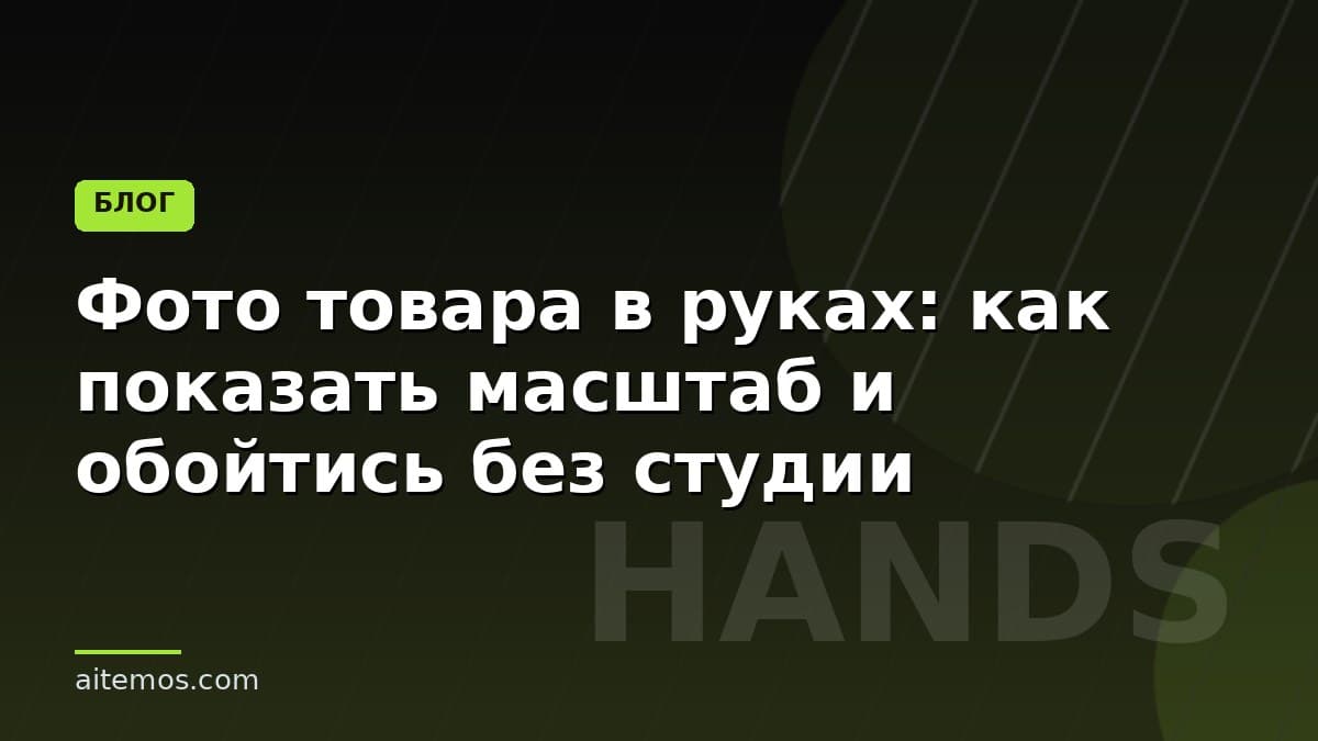 Фото товара в руках: как показать масштаб и обойтись без студии